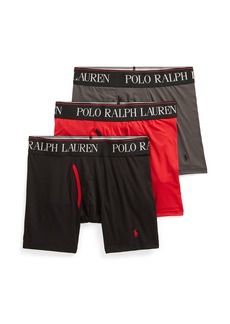 Ralph Lauren Polo POLO RALPH LAUREN Underwear Men's 3 Pack 4D-Flex Cool Microfiber Boxer Briefs  M