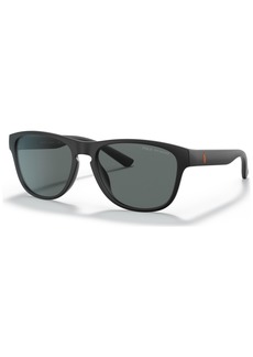Ralph Lauren: Polo Polo Ralph Lauren Unisex Polarized Sunglasses, PH4180U 56 - Matte Black