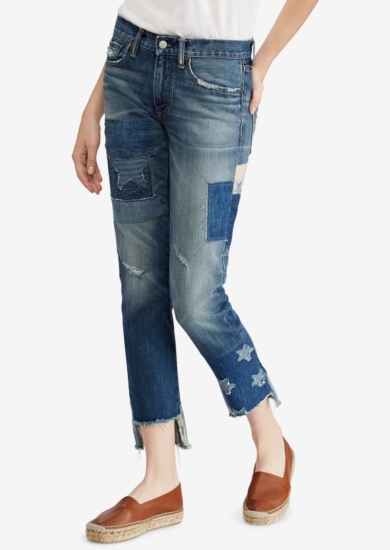 ralph lauren waverly straight crop jeans
