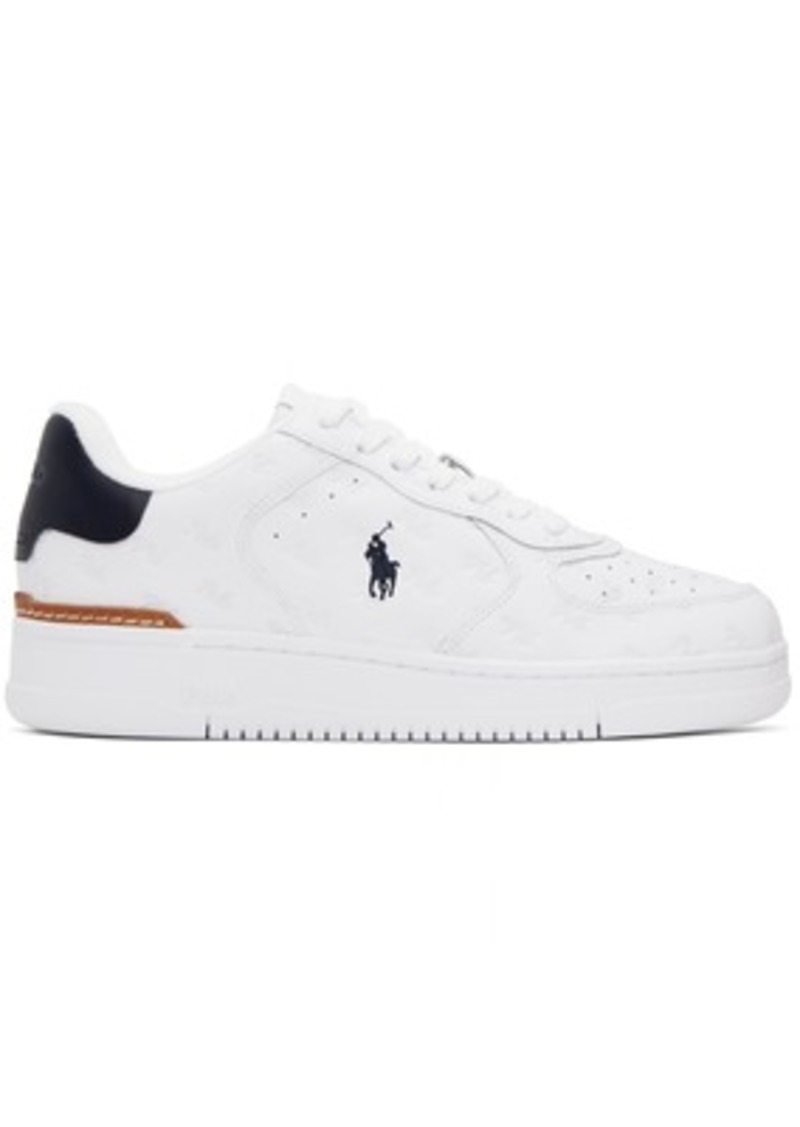 Ralph Lauren Polo Polo Ralph Lauren White Leather Masters Court Sneakers