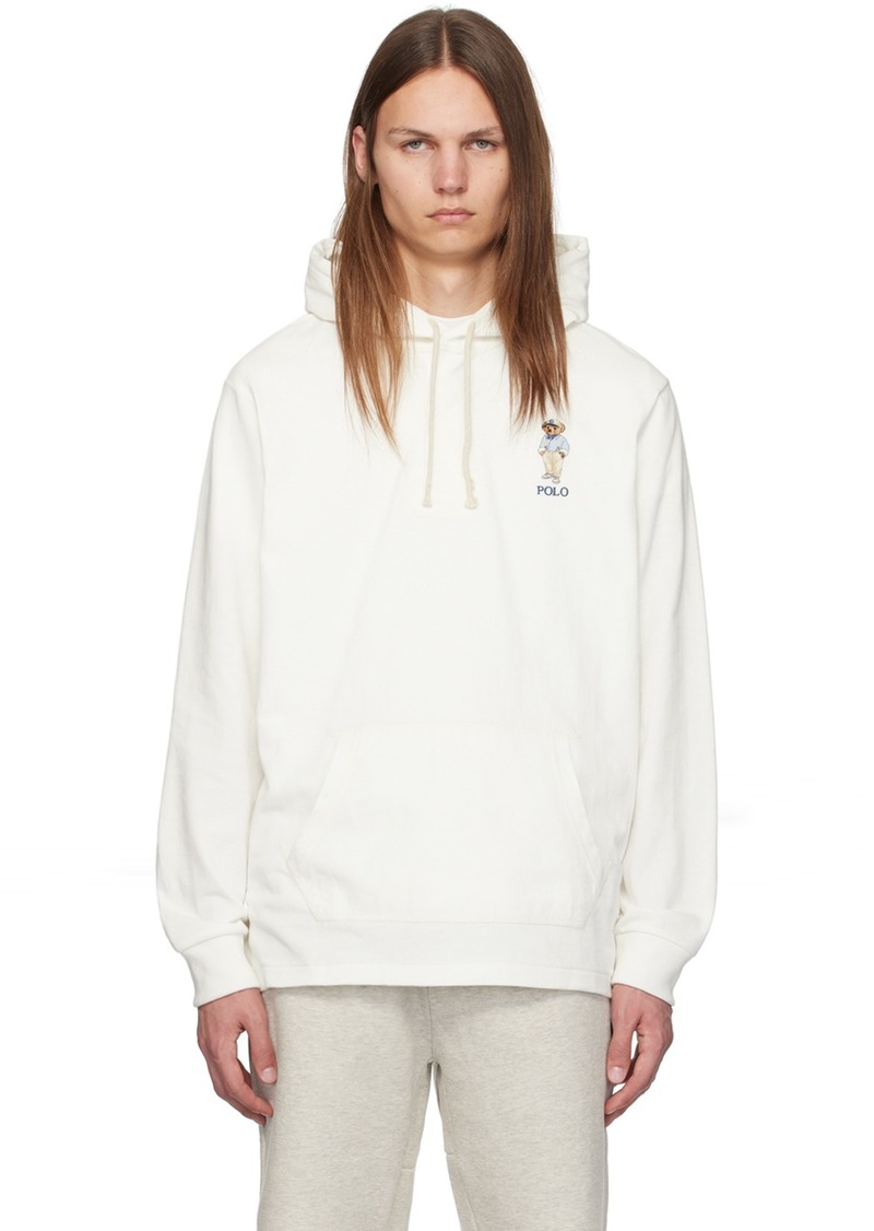 Ralph Lauren Polo Polo Ralph Lauren White Polo Bear Rugby Hoodie