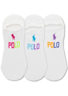 Ralph Lauren: Polo Polo Ralph Lauren Women's 3-Pk. No Show Mesh Liner Socks - White Assorted