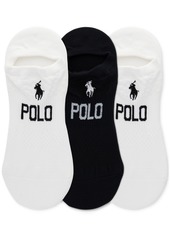 Ralph Lauren: Polo Polo Ralph Lauren Women's 3-Pk. No Show Mesh Liner Socks - White/Black