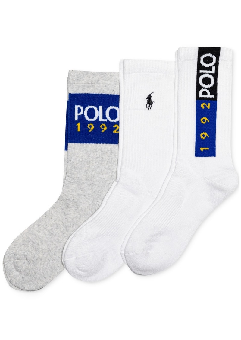 Ralph Lauren: Polo Polo Ralph Lauren Women's 3-Pk. Polo 1992 Crew Socks - Asst