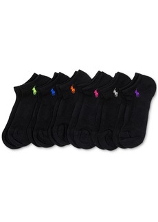 Ralph Lauren: Polo Polo Ralph Lauren Women's 6-Pk. Cushion Low-Cut Socks - Black Color Assortment