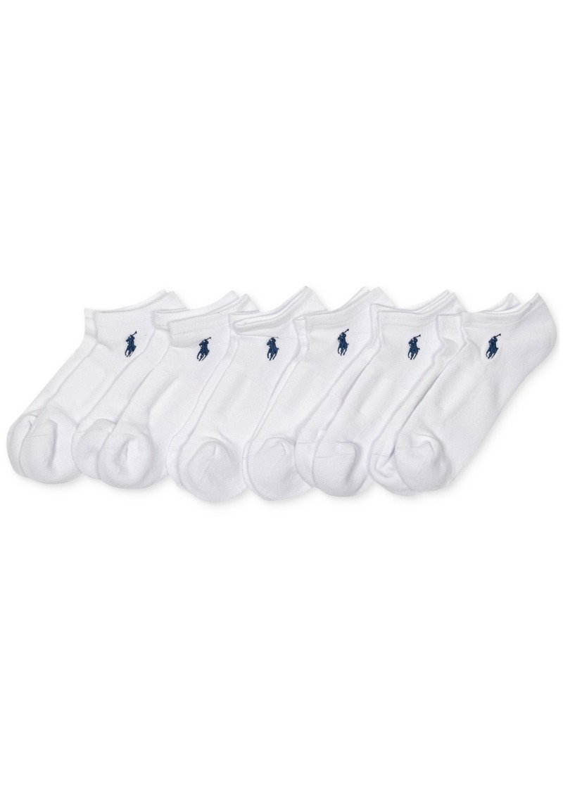 Ralph Lauren: Polo Polo Ralph Lauren Women's 6-Pk. Cushion Low-Cut Socks - White Assortment