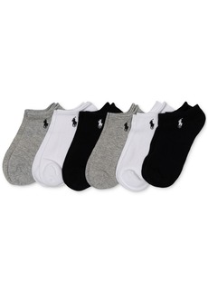 Ralph Lauren: Polo Polo Ralph Lauren Women's 6-Pk. Flat Knit Low-Cut Socks - Gray Assortment