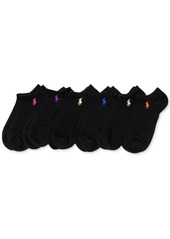Ralph Lauren: Polo Polo Ralph Lauren Women's 6-Pk. Flat Knit Low-Cut Socks - Gray Assortment