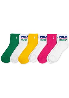 Ralph Lauren: Polo Polo Ralph Lauren Women's 6-Pk. Polo 1967 Quarter Socks - Asst