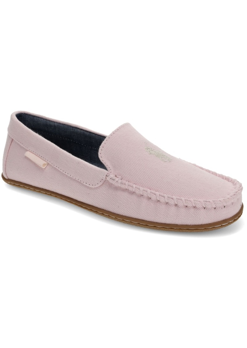 Ralph Lauren: Polo Polo Ralph Lauren Women's Collins Washed Twill Fabric Moccasin Slippers - Pink