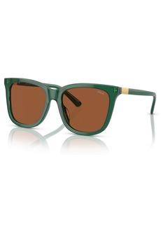 Ralph Lauren: Polo Polo Ralph Lauren Women's Sunglasses, PH4201U - Shiny Transparent Green
