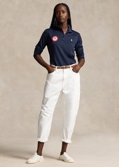 Ralph Lauren: Polo Polo Ralph Lauren Women's Team Usa Micro-Dot Mesh Quarter-Zip - Navy