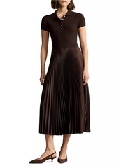 Ralph Lauren: Polo Polo Sweater-Bodice Midi-Dress