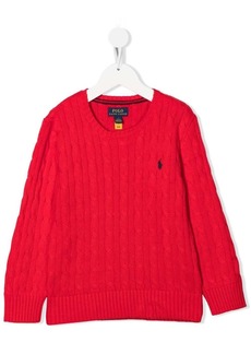 Ralph Lauren Polo Pony cable-knit jumper