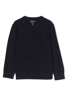 Ralph Lauren Polo Pony-embroidered fine-knit jumper