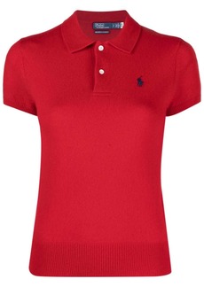 Ralph Lauren: Polo Pony-motif cashmere polo shirt