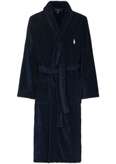 Ralph Lauren Polo embroidered logo belted robe