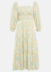 Ralph Lauren: Polo Polo Ralph Lauren Puff-sleeves floral midi dress