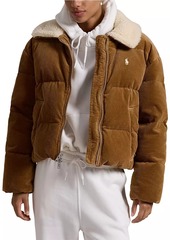 Ralph Lauren: Polo Quilted Corduroy Zip-Up Jacket