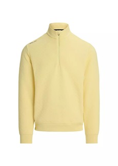 Ralph Lauren Polo Quilted Double-Knit Quarter-Zip Sweater