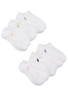Polo Ralph Lauren 6-Pack Low-Cut Socks, Little & Big Girls - White
