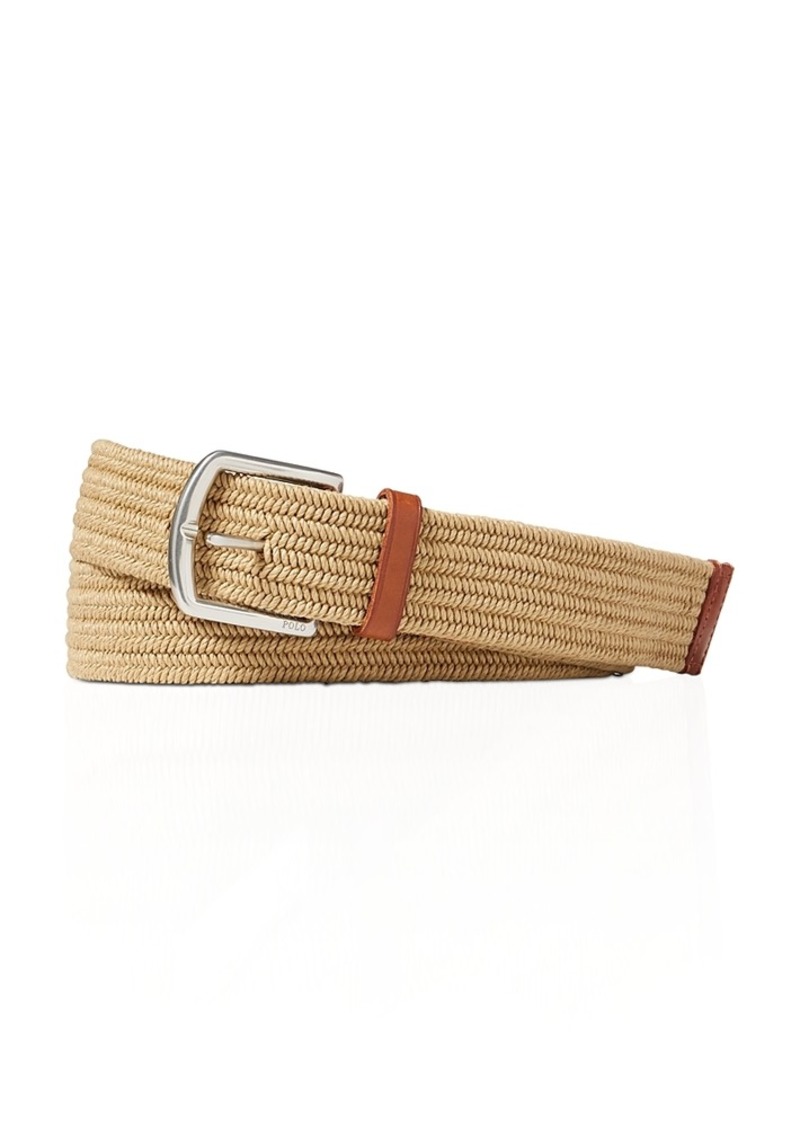 Ralph Lauren Polo Ralph Lauren Leather Trimmed Braided Belt