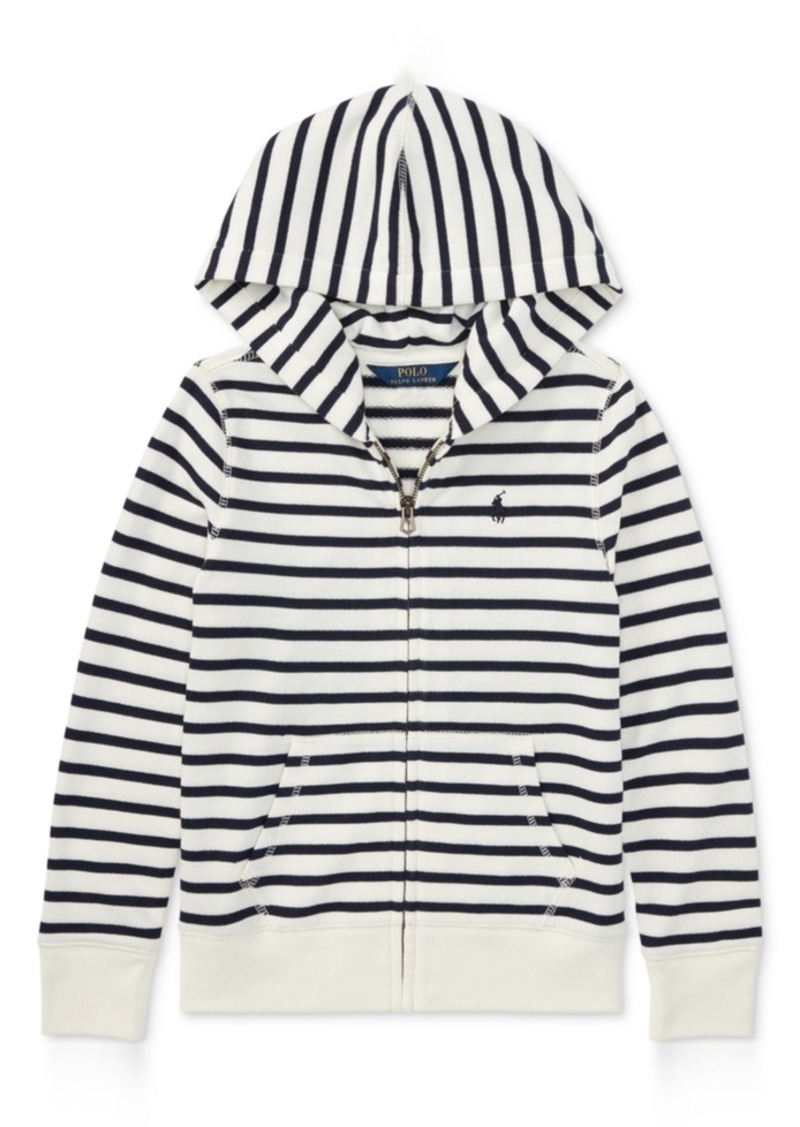 polo striped hoodie