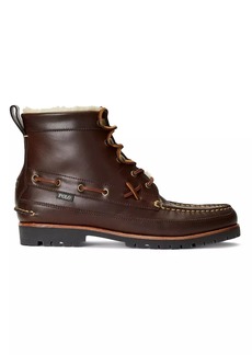 Ralph Lauren Polo Ranger Leather Lace-Up Boots