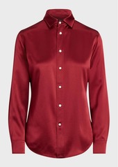 Ralph Lauren: Polo Relaxed-Fit Silk Shirt