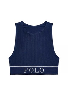 Ralph Lauren: Polo Rib-Knit Logo Bralette