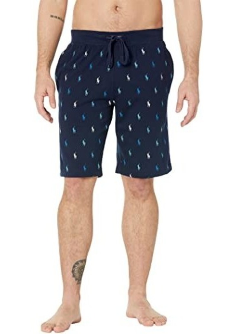 Ralph Lauren Polo Rib Waistband Knit Sleep Shorts