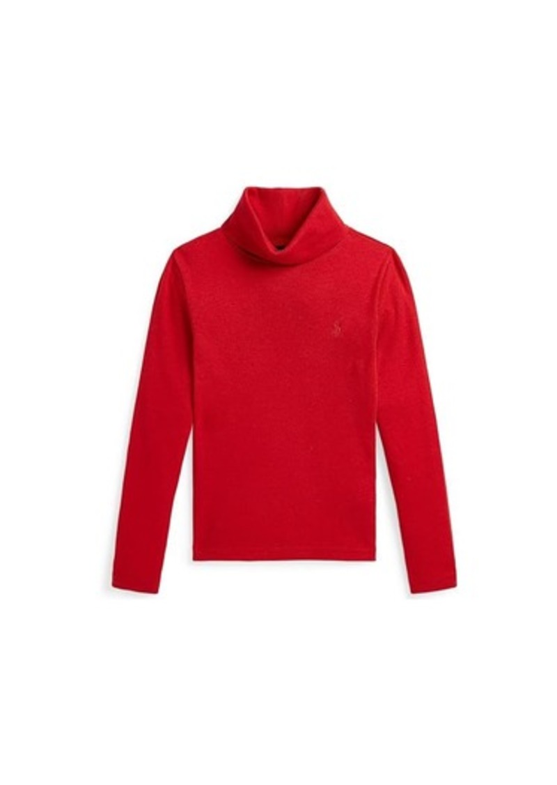 Ralph Lauren: Polo Ribbed Cotton-Modal Turtleneck (Toddler/Little Kid)