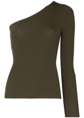 Ralph Lauren: Polo ribbed-knit one-shoulder top