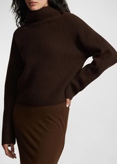 Ralph Lauren: Polo Ribbed Wool-Cashmere Mock-Neck Sweater