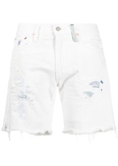 Ralph Lauren Polo ripped-detailing denim shorts