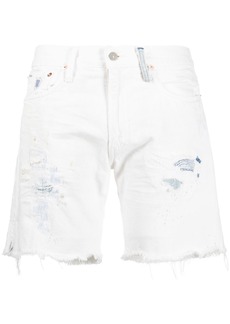 Ralph Lauren Polo ripped-detailing denim shorts