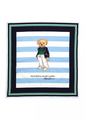 Ralph Lauren: Polo Riviera Polo Bear Striped Cotton-Blend Bandana