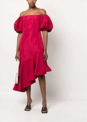 Ralph Lauren: Polo ruffled asymmetrical taffeta gown