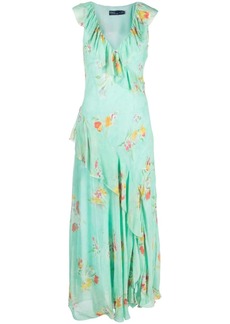 Ralph Lauren: Polo ruffled floral-print maxi dress