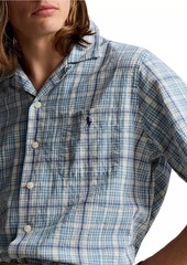 Ralph Lauren Polo Rustic Plainweave Plaid Sport Shirt