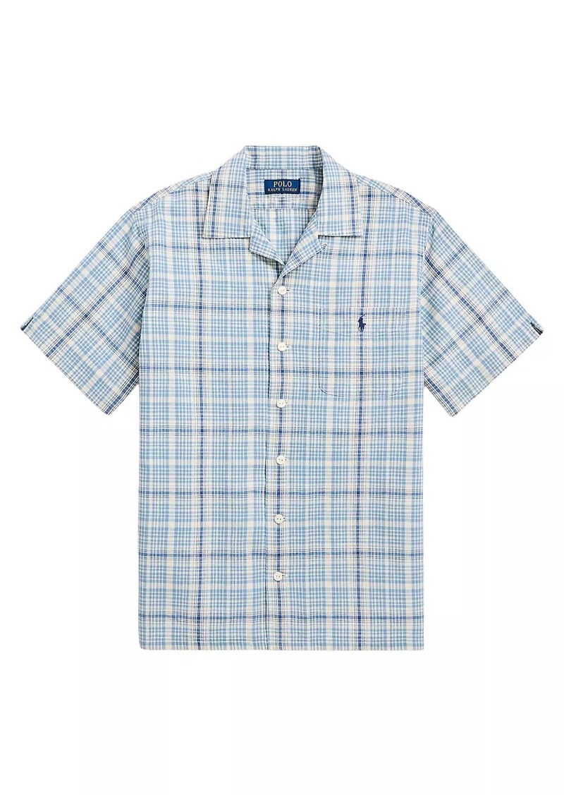 Ralph Lauren Polo Rustic Plainweave Plaid Sport Shirt