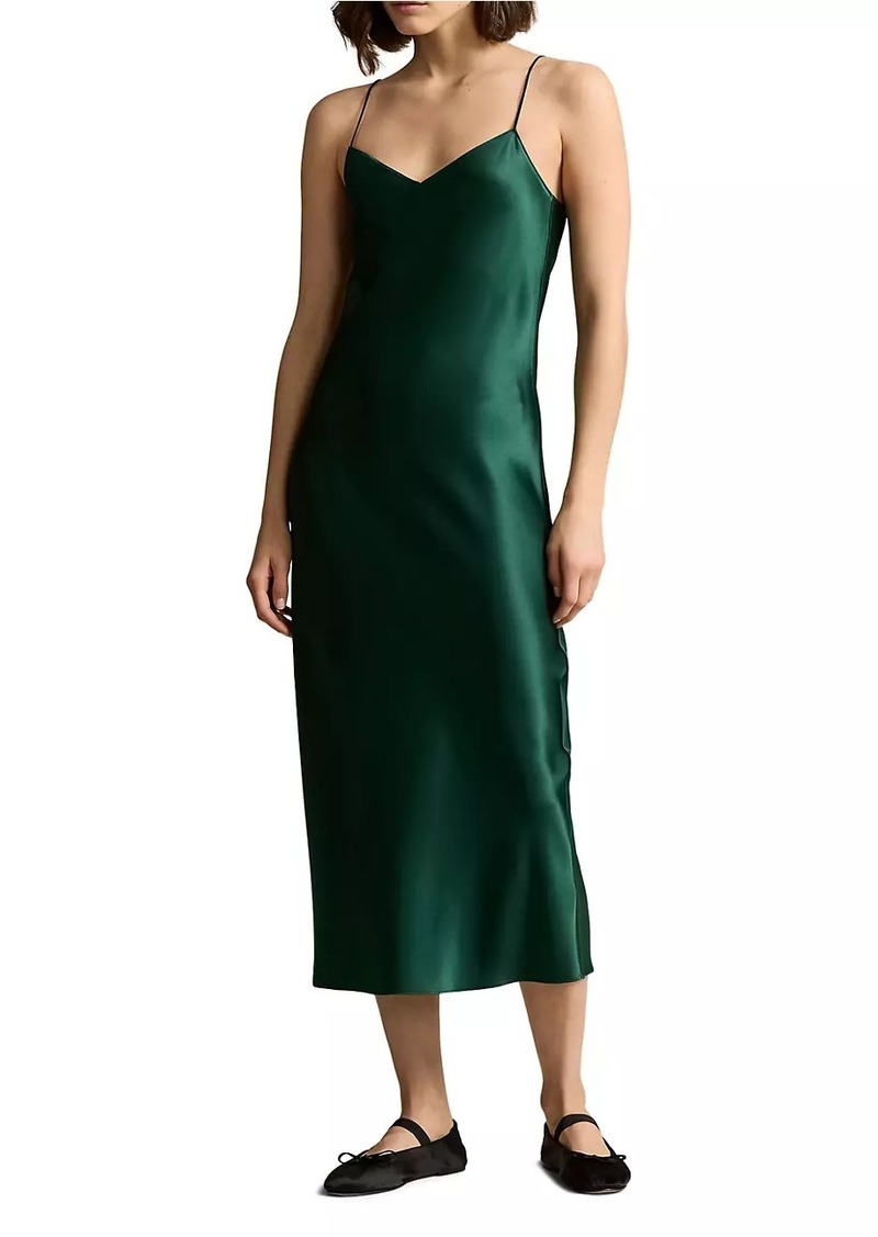 Ralph Lauren: Polo Satin Midi Slip Dress