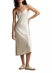 Ralph Lauren: Polo Satin Slip Midi-Dress