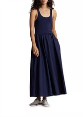 Ralph Lauren Polo Scoop Tank Full Zaha Dress In Cruise Navy