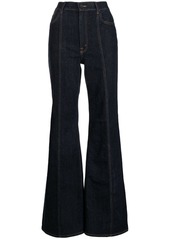 Ralph Lauren: Polo seam-detailed flared jeans