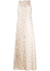 Ralph Lauren sequin-embroidered sleeveless gown