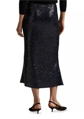 Ralph Lauren: Polo Sequined Bias-Cut Midi-Skirt