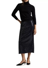 Ralph Lauren: Polo Sequined Bias-Cut Midi-Skirt