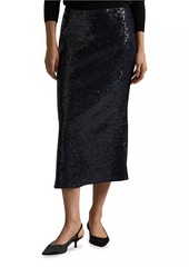 Ralph Lauren: Polo Sequined Bias-Cut Midi-Skirt