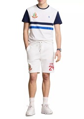 Ralph Lauren Polo Shield Patch Cotton-Blend Shorts